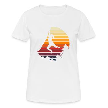 Vintage Sport Climbing Rock Climbing - Women's Breathable T-Shirt - white - Front - AI Model Female 172 dark (172cm)