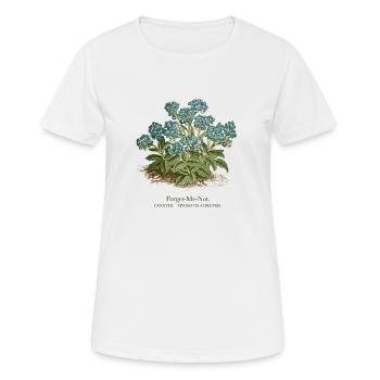 Forget Me Not Flower (Forget-me-not-not)Vintage - Women's Breathable T-Shirt - white - Front - AI Model Female 172 dark (172cm)