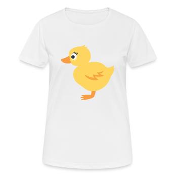 poussin - T-shirt respirant Femme - blanc - Devant - AI Model Female 172 dark (172cm)