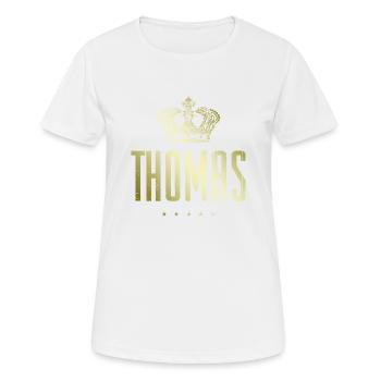 Thomas - Women's Breathable T-Shirt - white - Front - AI Model Female 172 dark (172cm)