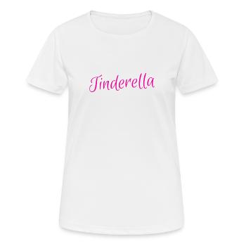 Tinderella - Frauen T-Shirt atmungsaktiv - Weiß - Vorne - AI Model Female 172 dark (172cm)