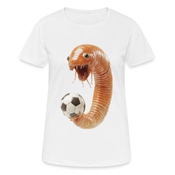 Wurm - Frauen T-Shirt atmungsaktiv - Weiß - Vorne - AI Model Female 172 dark (172cm)
