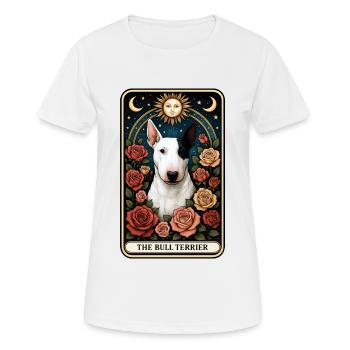 Bullterrier - Frauen T-Shirt atmungsaktiv - Weiß - Vorne - AI Model Female 172 dark (172cm)