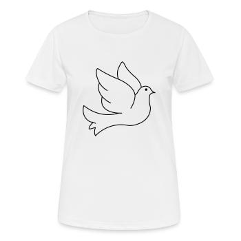 Christliche Taube - Frauen T-Shirt atmungsaktiv - Weiß - Vorne - AI Model Female 172 dark (172cm)