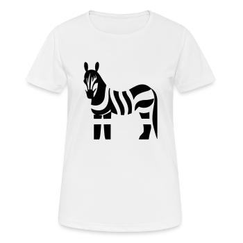 zebre - T-shirt respirant Femme - blanc - Devant - AI Model Female 172 dark (172cm)