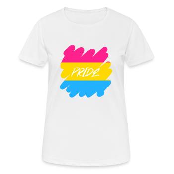 Pan Pride - Pride - Women's Breathable T-Shirt - white - Front - AI Model Female 172 dark (172cm)