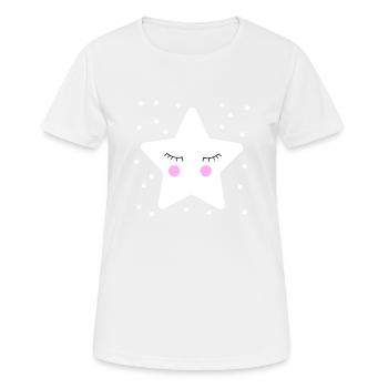 Star asleep children background stars - Women's Breathable T-Shirt - white - Front - AI Model Female 172 dark (172cm)