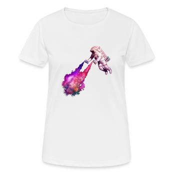 Étoiles filantes - T-shirt respirant Femme - blanc - Devant - AI Model Female 172 dark (172cm)
