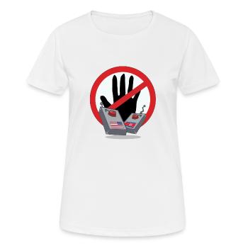 Frieden USA Nordkorea - Frauen T-Shirt atmungsaktiv - Weiß - Vorne - AI Model Female 172 dark (172cm)