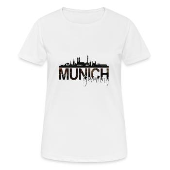 Munich - T-shirt respirant Femme - blanc - Devant - AI Model Female 172 dark (172cm)