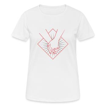ensemble relation - T-shirt respirant Femme - blanc - Devant - AI Model Female 172 dark (172cm)