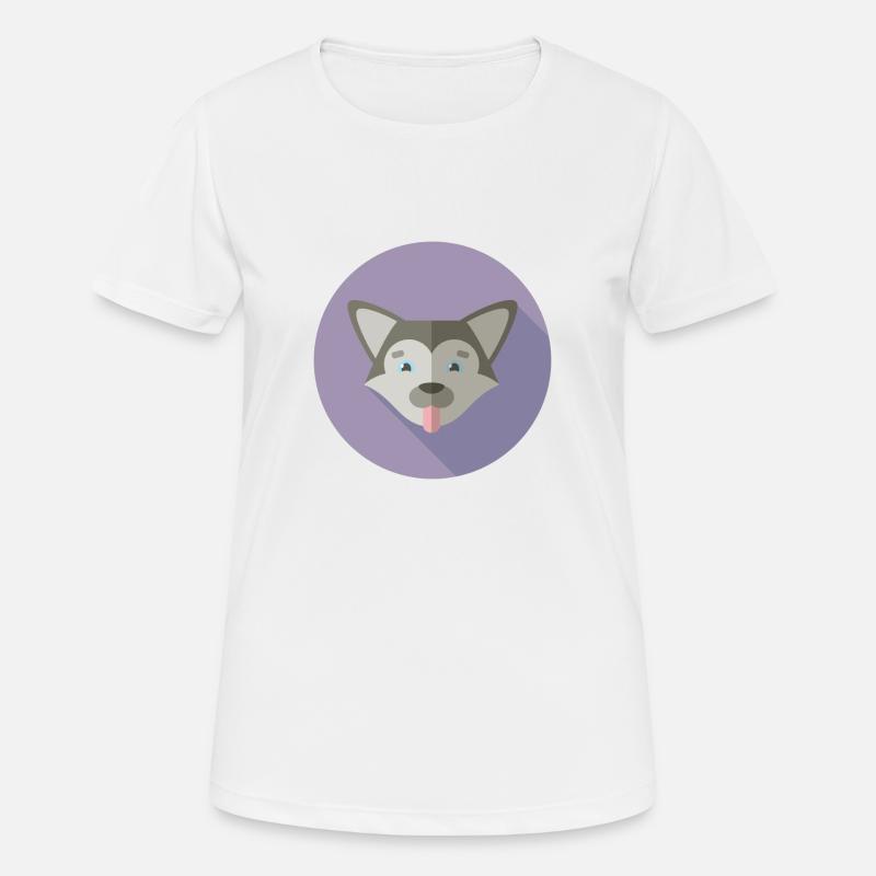 Vector husky - Women's Breathable T-Shirt - white