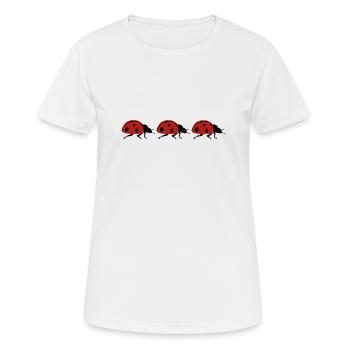ladybug - Women's Breathable T-Shirt - white - Front - AI Model Female 172 dark (172cm)