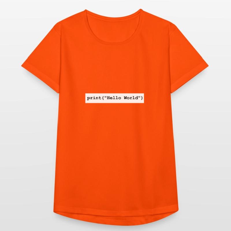 Hello World Python developer program gift Women's Breathable T-Shirt