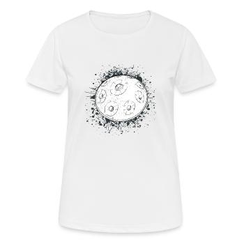 Handpan Hang Music Sound T-Shirt Tee - Frauen T-Shirt atmungsaktiv - Weiß - Vorne - AI Model Female 172 dark (172cm)