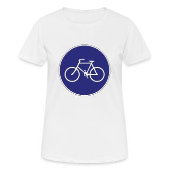 Vorfahrt für Fahrräder! - Frauen T-Shirt atmungsaktiv - Weiß - Vorne - AI Model Female 172 dark (172cm)