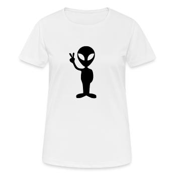 Alien - Women's Breathable T-Shirt - white - Front - AI Model Female 172 dark (172cm)