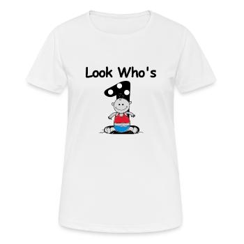Erster Geburtstag - Frauen T-Shirt atmungsaktiv - Weiß - Vorne - AI Model Female 172 dark (172cm)