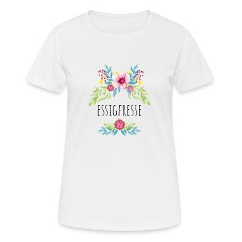 Essigfresse - Frauen T-Shirt atmungsaktiv - Weiß - Vorne - AI Model Female 172 dark (172cm)