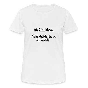 Alligatoah Aligator Spruch Schön aber dafür Song - Frauen T-Shirt atmungsaktiv - Weiß - Vorne - AI Model Female 172 dark (172cm)