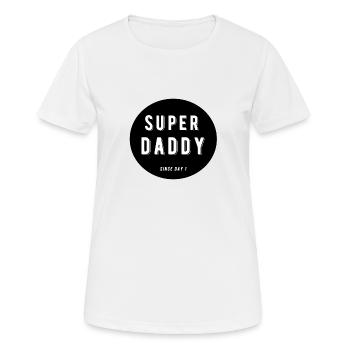 Superdad Daddy Vater Dad Papa - Frauen T-Shirt atmungsaktiv - Weiß - Vorne - AI Model Female 172 dark (172cm)
