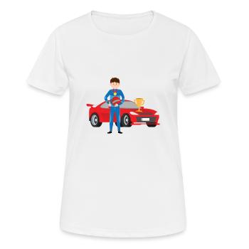 Racer Dulli - T-shirt respirant Femme - blanc - Devant - AI Model Female 172 dark (172cm)