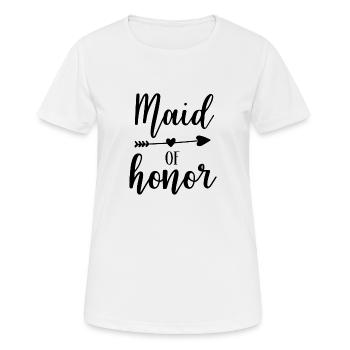 Maid of Honor - Women's Breathable T-Shirt - white - Front - AI Model Female 172 dark (172cm)