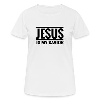 jesus is my savior - Women's Breathable T-Shirt - white - Front - AI Model Female 172 dark (172cm)