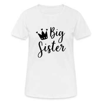 Big Sister - T-shirt respirant Femme - blanc - Devant - AI Model Female 172 dark (172cm)