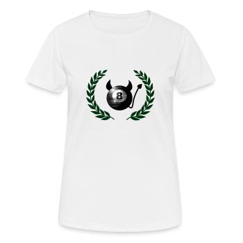billard - T-shirt respirant Femme - blanc - Devant - AI Model Female 172 dark (172cm)