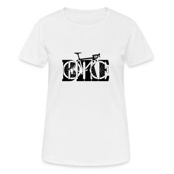 bike fahrrad - Frauen T-Shirt atmungsaktiv - Weiß - Vorne - AI Model Female 172 dark (172cm)