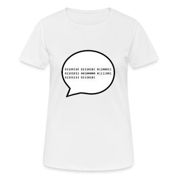 F ** k vous - T-shirt respirant Femme - blanc - Devant - AI Model Female 172 dark (172cm)