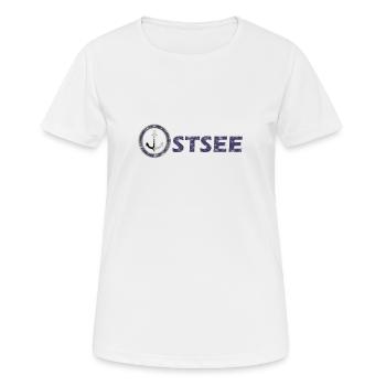Ostsee - Frauen T-Shirt atmungsaktiv - Weiß - Vorne - AI Model Female 172 dark (172cm)