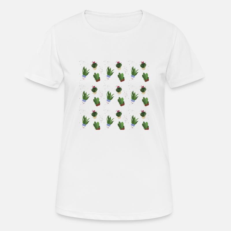 cacti - Women's Breathable T-Shirt - white