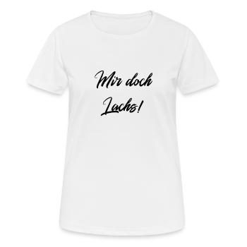 moi le saumon - T-shirt respirant Femme - blanc - Devant - AI Model Female 172 dark (172cm)