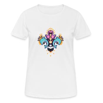 Mardi gras carnaval symbole de décoration cadeau - T-shirt respirant Femme - blanc - Devant - AI Model Female 172 dark (172cm)