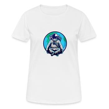 Weltraum Astronaut All Weltkugel Geschenk - Frauen T-Shirt atmungsaktiv - Weiß - Vorne - AI Model Female 172 dark (172cm)
