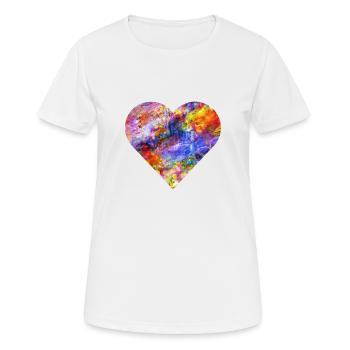 Ich liebe Farbe - Frauen T-Shirt atmungsaktiv - Weiß - Vorne - AI Model Female 172 dark (172cm)