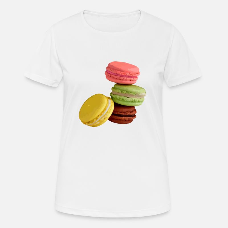 Macaron - Women's Breathable T-Shirt - white