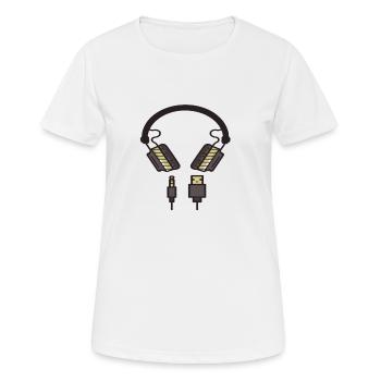 Love Music - Women's Breathable T-Shirt - white - Front - AI Model Female 172 dark (172cm)