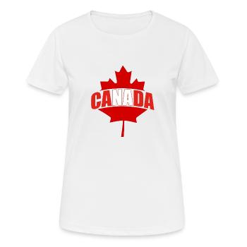 Canada Canada accueil - T-shirt respirant Femme - blanc - Devant - AI Model Female 172 dark (172cm)