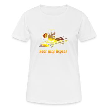 Forgeron forgeron brillant épée marteau répéter - T-shirt respirant Femme - blanc - Devant - AI Model Female 172 dark (172cm)