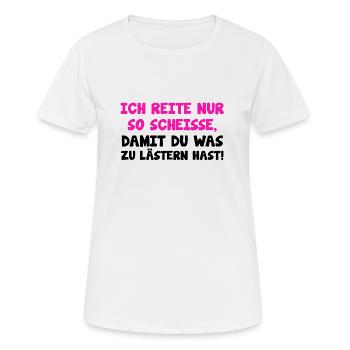 Horse sayings TShirt Horse Riding sayings Gift - Women's Breathable T-Shirt - white - Front - AI Model Female 172 dark (172cm)