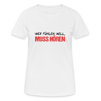 Musiker Shirt Lustige Sprüche Musikstil Geschenk - Frauen T-Shirt atmungsaktiv - Weiß - Vorne - AI Model Female 172 dark (172cm)