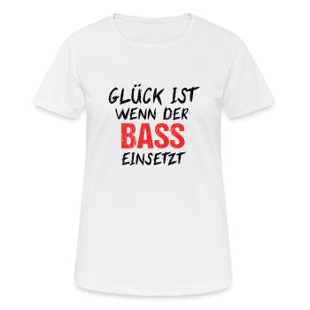 Rave Shirt Techno Raver Laut Bass Musik Geschenk - Frauen T-Shirt atmungsaktiv - Weiß - Vorne - AI Model Female 172 dark (172cm)