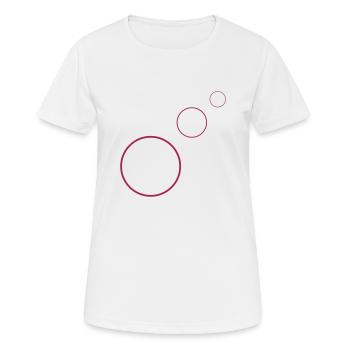 Cercle, rond, ellipse, cercles, vecteur, cercle rond - T-shirt respirant Femme - blanc - Devant - AI Model Female 172 dark (172cm)