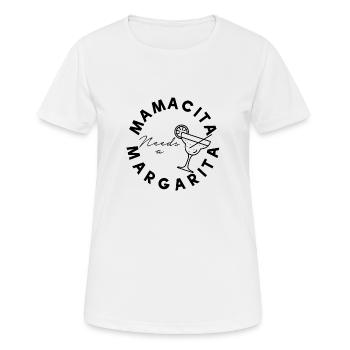 Mamacita needs a margarita Trinkspruch Mutter - Frauen T-Shirt atmungsaktiv - Weiß - Vorne - AI Model Female 172 dark (172cm)