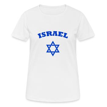 Israel - Frauen T-Shirt atmungsaktiv - Weiß - Vorne - AI Model Female 172 dark (172cm)