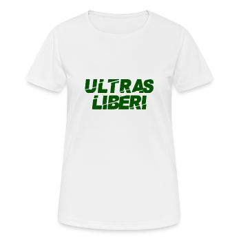 Ultras Liberi - Frauen T-Shirt atmungsaktiv - Weiß - Vorne - AI Model Female 172 dark (172cm)