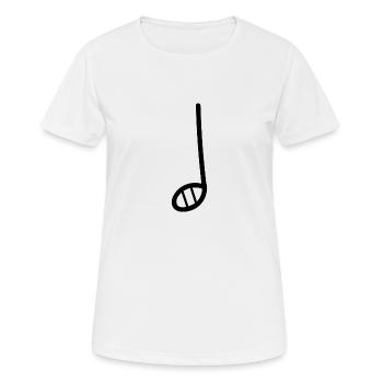 Musicien musicien musicien - T-shirt respirant Femme - blanc - Devant - AI Model Female 172 dark (172cm)
